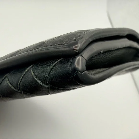 Bottega Veneta Black Long Fold-Over Wallet - Picture 7 of 12
